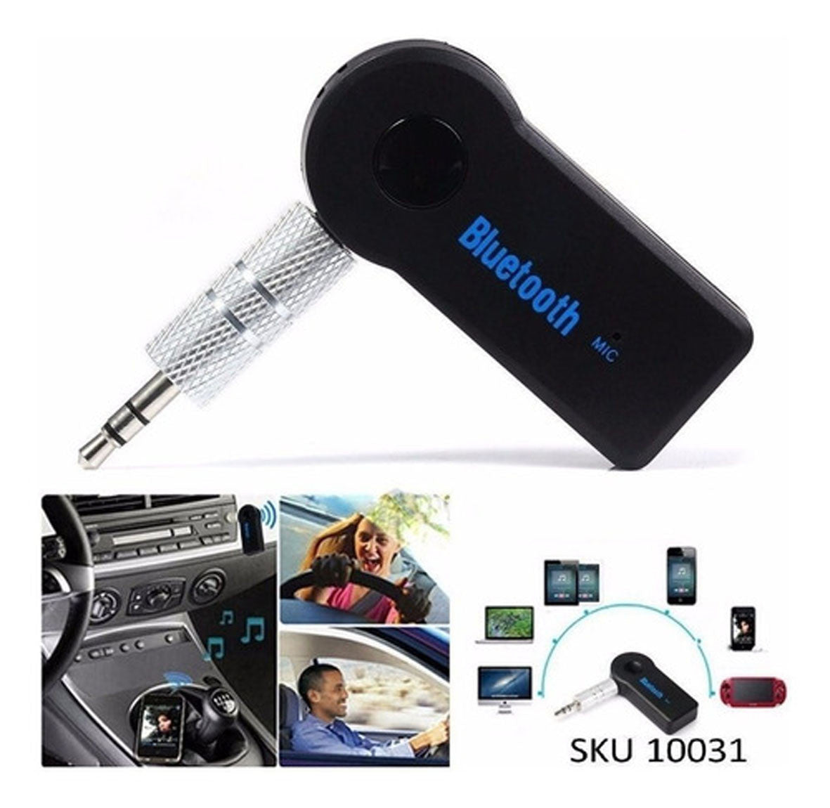 Car Bluetooth 3.5mm Aux Carro Manos Libr