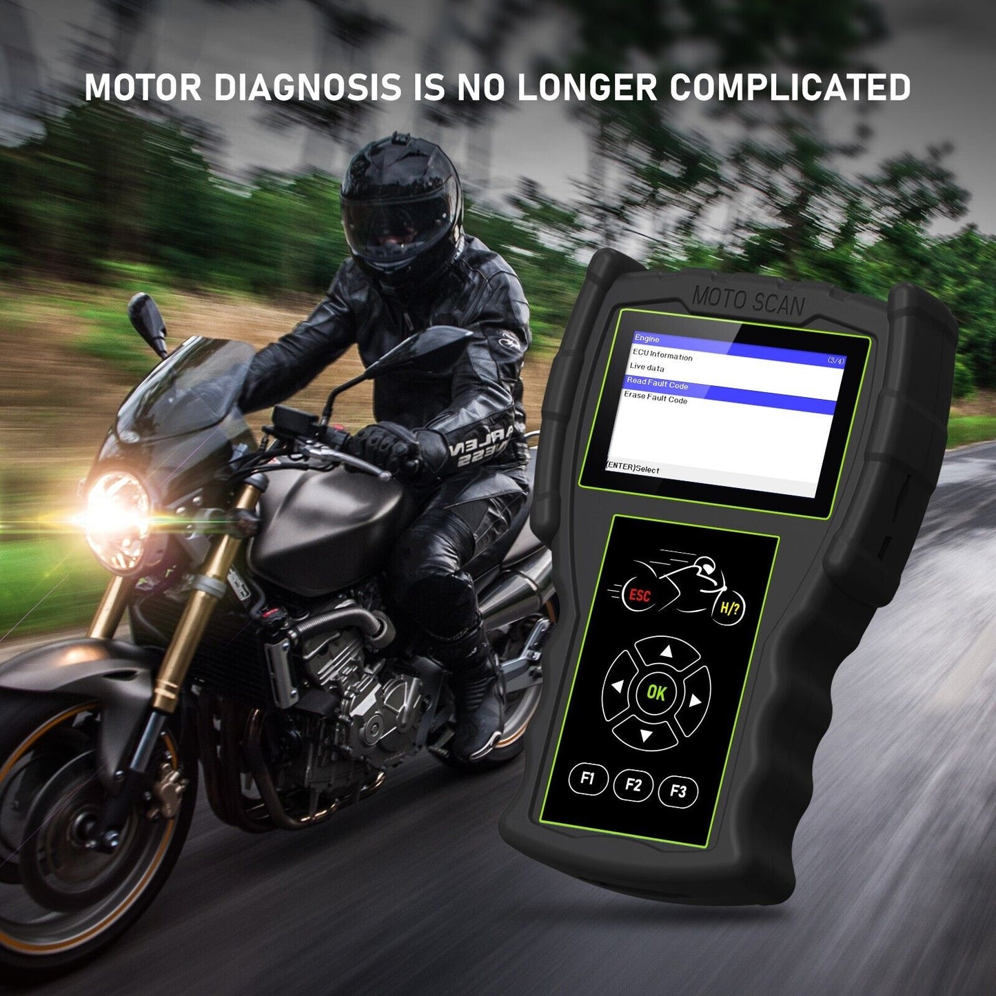 JDiag M100 Pro escáner de diagnóstico de motocicleta OBD2 herramienta de diagnóstico de fallas lector de código de motocicleta para BMW Kawasaki Yamaha Suzuki KTM