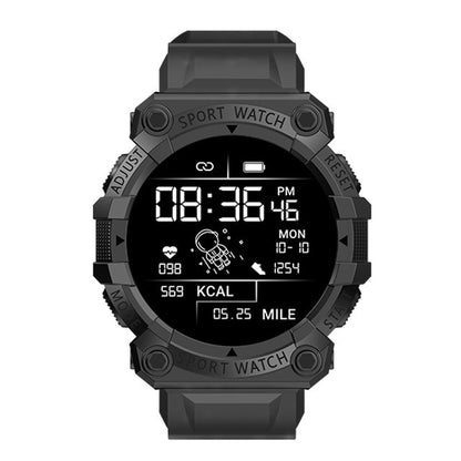 Reloj inteligente Deportes Bluetooth Recordatorio Pantalla a color Fd68s Monitoreo de salud Reloj de desgaste Negro