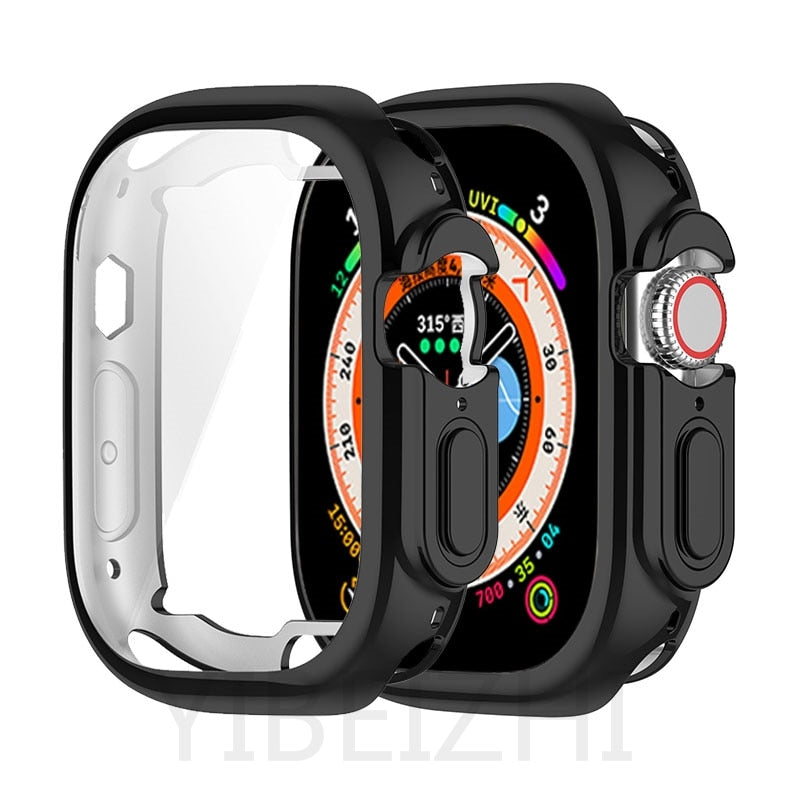 TPU Cover For Apple Watch Ultra 49mm Protective Case 360 Full Soft Screen Protector iWatch 7/8 41 45mm SE/6/5/4/3 44 42 40/38mm