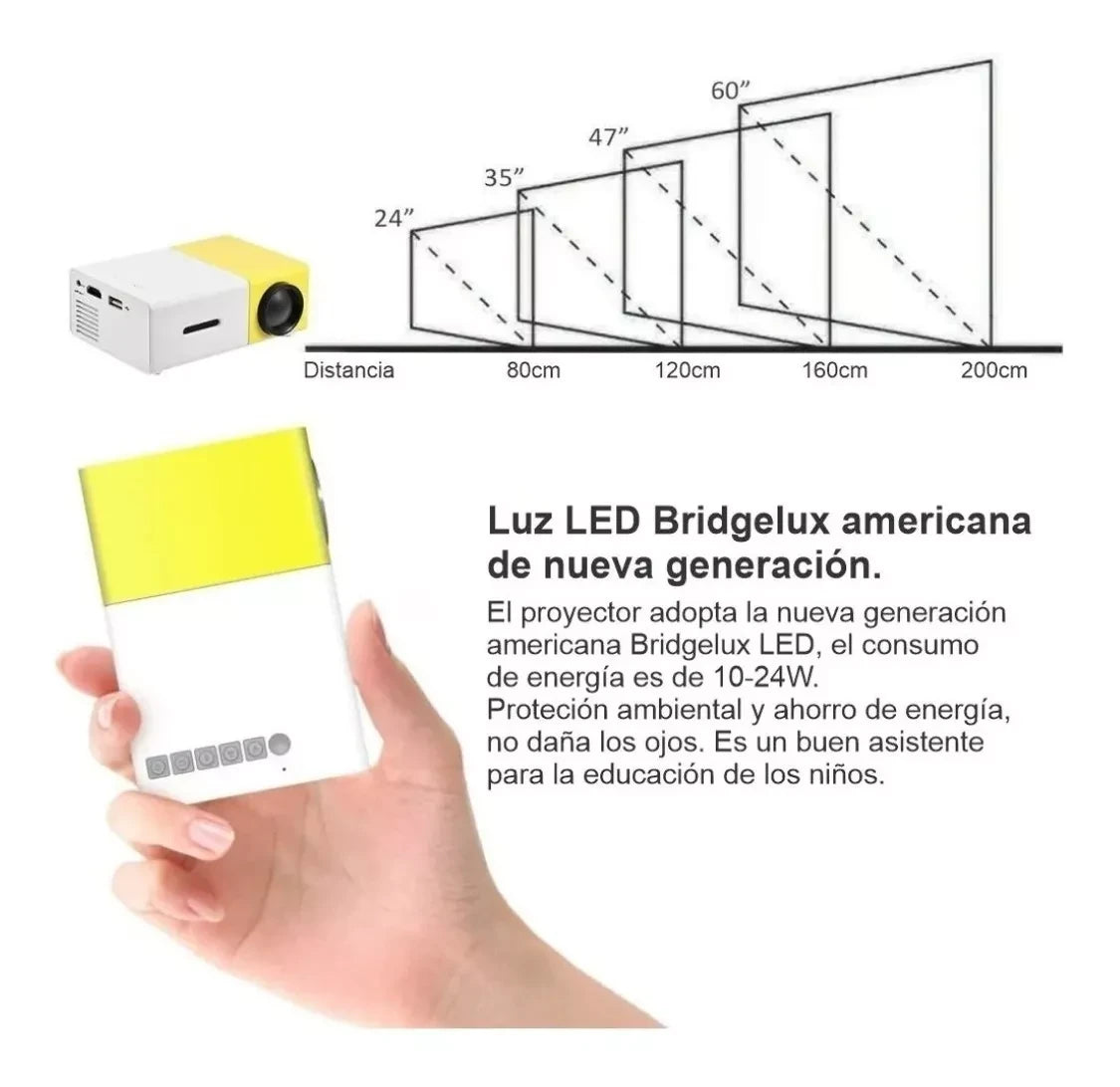 Mini Proyector Led Video Beam 600 Lumens